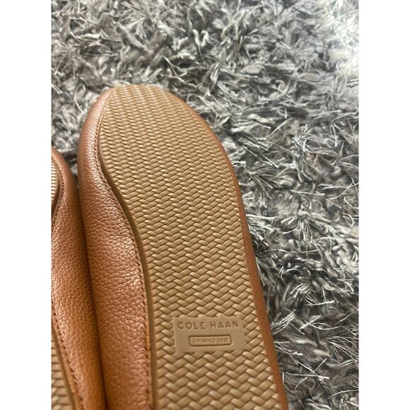 Cole Haan 6.5 Leather Driving Loafers Tully Tan Brown Pebbled Slip-On Moccasins - Picture 11 of 11